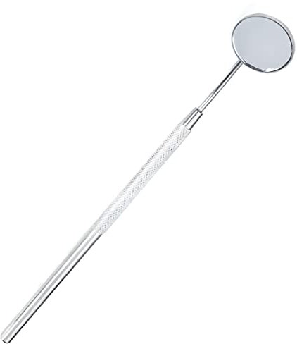 Espejo de dentista, espejo dental de acero inoxidable, espejo para controlar la aplicación de extensión de pestañas, espejo de boca