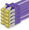 1aTTack.de Câble Réseau Cat7 Cat 7 10 GB/s SFTP - 10x 0,5m - RJ45 Ethernet LAN DSL Routeur Modem - Violet