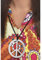 Smiffys Pendentif Peace and Love, argent