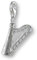Melina Damen-Charm Anhänger Harfe 925 Sterling Silber 1800483