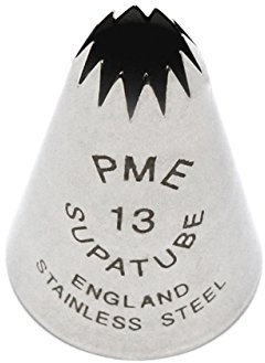 PME - Supatube - Douille Étoile XXL en Acier Inoxydable Sans Soudure n° 13