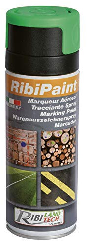 Ribitech Prsmarv - Rotulador verde neón en spray 400 ml