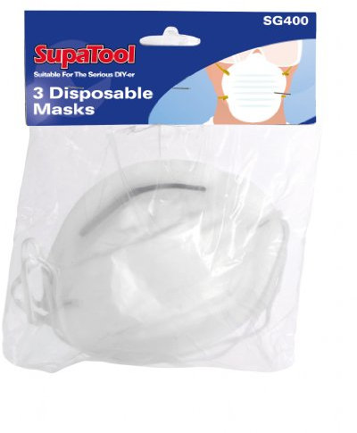 3 X Nuisance Dust Mask Disposable Cleaning Molded Face Masks Respirator Supatool