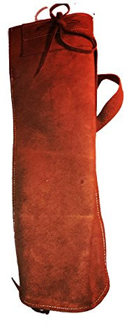 Rückenköcher Bogensport, Velourleder Köcher mit Rückengurt Halona 54x16 cm