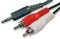 World of Data 3.5mm Mini Jack Stereo to Twin RCA Phono Red White/Black Aux Audio Lead Cable - 5m