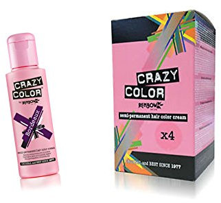 Renbow Crazy Color Semi-Permanent Hair Dye Color Cream - 4 x Bordeaux 100ml