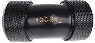 Alphacool 17405 Eiszapfen 16mm HardTube Anschraubtülle 45° L-Verbinder - Deep Black Wasserkühlung Anschlüsse