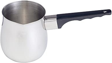 HIC Turkish Coffee Warmer and Butter Melting Pot, Stainless Steel, 24-Ounce Capacity, ¾-Quart