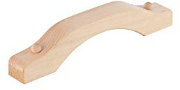 eliga Türgriff Holz, geschwungene Form, 1 Stück (1er Pack)