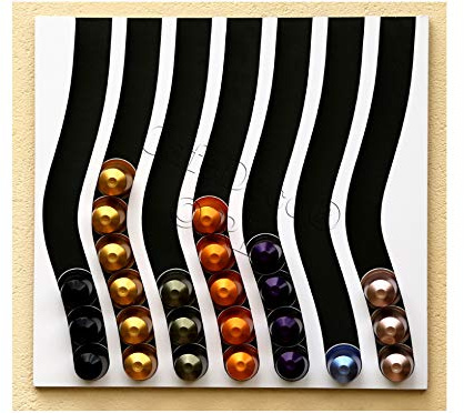 Cafedeco Kapselhalter für Nespresso 7N (schwarz und weiß)