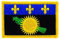 Patch Aufnäher bestickt Flagge Guadeloupe Gwada 971 zum Aufbügeln Abzeichen Backpack