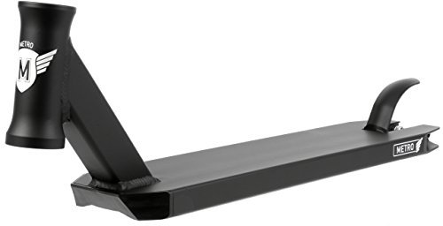 Longway Unisex – Erwachsene Metro Scooter Deck, Schwarz, 500mm