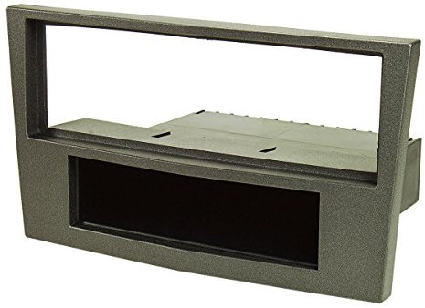 tomzz Audio 2439-078 Radioblende kompatibel mit Opel Corsa D Astra H Zafira B Charcoal schwarz metallic