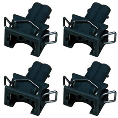 KFZ Ersatz Stecker Einspritzdüse Benziner BOS EV1 LOW (4 x Female) 1037906240, 1 037 906 240 kompatibel mit Bosch Injektoren