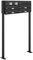 AL Briefkastensysteme 4er Standbriefkasten in Anthrazitgrau RAL 7016 mit Klingel als 4 Fach Briefkastenanlage in Postkasten Briefkasten modern