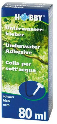 Hobby 11964 Unterwasserkleber, Mini-Kartusche, 80 ml, schwarz