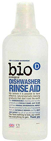 Bio-D Dishwasher Rinse Aid 750 ml (Pack of 4)