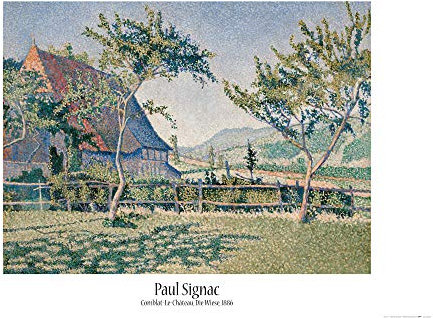 1art1 Paul Signac Poster Comblat-Le-Château, Die Wiese, 1886 Plakat | Bild 91x61 cm