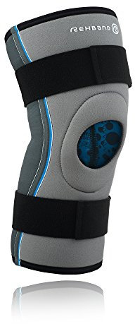 Rehband Knee - Botiquín de primeros auxilios de deporte para hombre, tamaño M, color gris