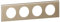 LEGRAND | Plaque 4 Postes Nickel Velours, Céliane, Finition Mat En Nickel Velours, Compatible Avec Supports Universels Batibox, Montage Horizontal Ou Vertical