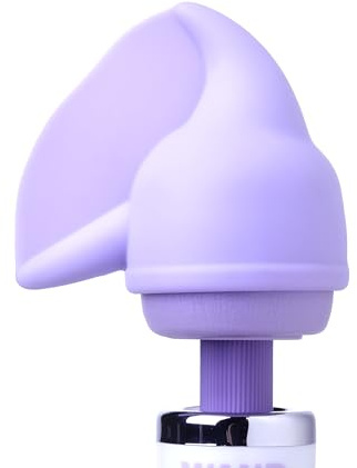 Wand Essentials Flutter Wand Massager Attachment for Women, Soft Silicone Pleasure Wing for Teasing, Tickling Stimulation, Fits Most Standard Wand Massagers, Velvet-Like Body-Safe Material