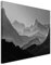 Sinus Art 50x70cm Wandbild Fotoleinwand Bild in Schwarz Weiss Landschaft Berge