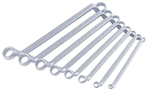 Draper 5567 Elora Deep Crank Metric Ring Spanner Set, 6mm-22mm, 8 Pieces