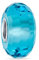 Bling Jewelry Facetado Translúcido De Cristal De Murano Aqua Blue Charm Bead Para Mujer Para Adolescente Encaja Pulsera Europea .925 Plata De Ley