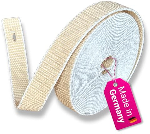 rolllra Gurtband 23mm Breite Farbe beige 6m-Rolle