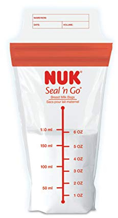 NUK Simply Natural Seal n' Go Breast Milk Bags
