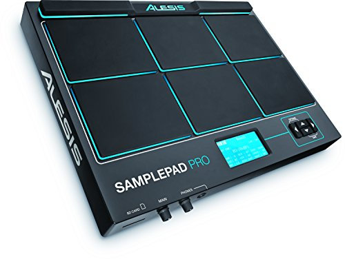 Alesis Sample Pad Pro - Instrumento de Percusión y Disparador de Muestras con 8 Pads de Goma, Iluminación LED, Opciones de Expansión para 2 Disparadores Adicionales