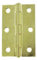 FixTech 60307 - Scharniere 76x48x1,5mm - 4er Pack - Farbe: Messing / Gold