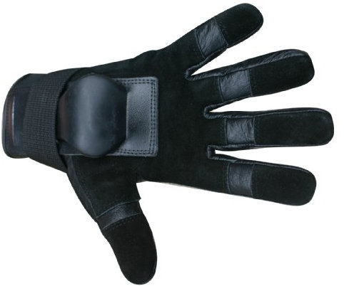 Hillbilly Wrist Guard Gloves - Full Finger (Black, Large)