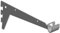 Home System 66586 Regalhalter A 2 Haken am Element, 1 Stück, Aluminium