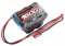 NOSRAM NiMH Rx Empfänger-Akku 6,0V 1600mAh BEC Stecker, ca. 50x30x32mm & 119g, 2/3 Zellen