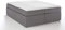 3F FURNITURE FOR FRIENDS Boxspringbett Bella Hellgrau 180x220 cm H2, 7-Zonen Taschenfederkernmatratze inkl. Visco-Topper, ohne Kopfteil
