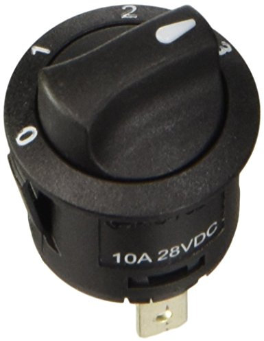 Lampa 45566 - Interruptor de rotación de 4 Posiciones, 12/24 V, 10 A