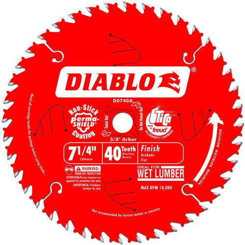 Diablo D0740A 7-1/4 40T Diablo Finish Work Circular Saw Blade