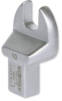 KS Tools Einsteck-Maulschlüssel 9x12mm 516.2110 10mm I Maulschlüssel mit Stiftsicherung I Verchromt I Sechskant Spezialwerkzeug I Für Drehmomentschlüssel