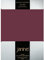 Janine Spannbettlaken Elastic - extra weiches und elastisches Spannbetttuch - für Matratzen 90x190cm bis 120x200cm Burgund