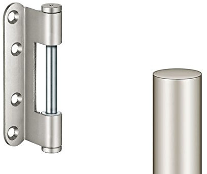 Unbekannt Flügelteil Variant vernickelt V0037WF, Griff (Handle), Metall, Nickel, Poliert, Rund, 1 stück