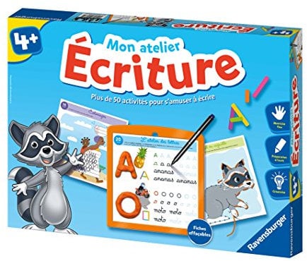 Ravensburger - Jeu Educatif - Mon atelier d'écriture - Coffret complet éducatif - Apprentissage ludique de l'écriture en 50 activités différentes - A partir de 4 ans - 24073