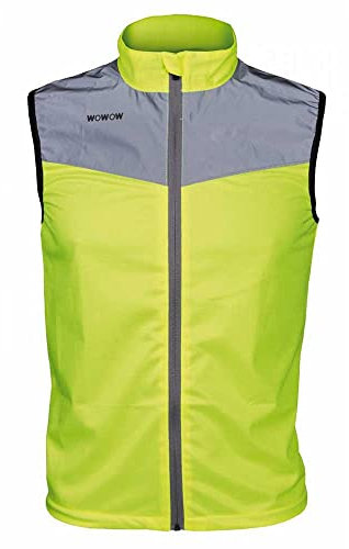 WOWOW Dark Jacket 1.1 gelb S - Sportweste - Fahrradweste - Reflexweste - Atmungsaktiv