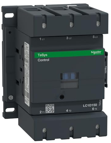 Schneider Electric, TeSys D contactor - 3P(3 NO) - AC-3 - <= 440 V 150 A - 110 V AC 50/60 Hz coil, LC1D150F7