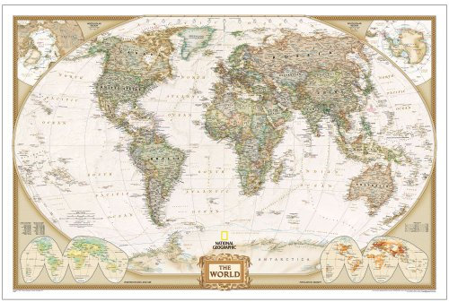 National Geographic Maps RE01020374 Weltvor Poster Gr--e