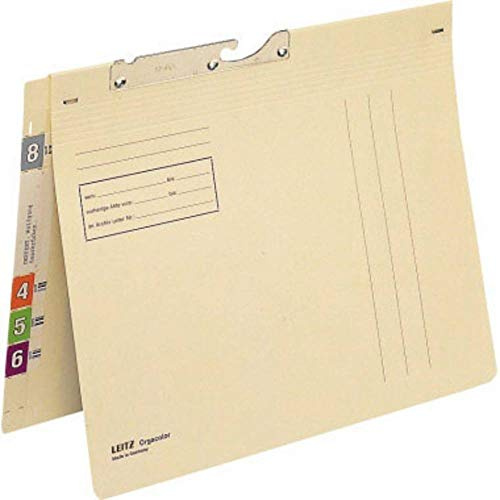 Esselte Leitz Pendelhefter Orgacolor®, kfm. Heftung, Kraftkarton, chamois