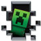 JINX Minecraft Wandaufkleber 3er-Pack Creatures - Offizielles Lizenzprodukt - Vinyl - Grüne Schwein und Kuh Pixelart Sticker für Wände