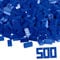 Simba 104118925 - Blox, 500 Blaue Bausteine für Kinder ab 3 Jahren, 8er Steine, im Karton, vollkompatibel mit vielen Anderen Herstellern