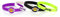 aminco Uni-Erwachsene Silicone Bracelet 4-Pack Silikon-Armband, 4 Stück, Los Angeles Lakers, Einheitsgröße