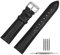 TStrap Uhrenarmband 18mm - Leder Armband Herren - Lederarmband Uhrenband mit Edelstahl Dornschließe - 14mm 16mm 19mm 20mm 21mm 22mm 23mm 24mm